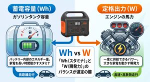 WhとWの違いの解説図