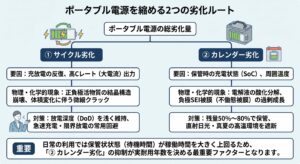 リチウムイオン電池内部の化学劣化プロセス