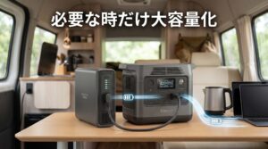 専用拡張バッテリーの接続構造