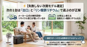 EcoFlow DELTA 3シリーズ ポータブル電源 公式回収サポート対応