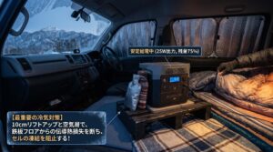 冬の車中泊暖房トラブルFAQ
